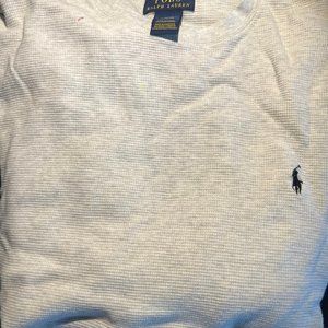 Medium Mens Polo Long Sleeve Shirt